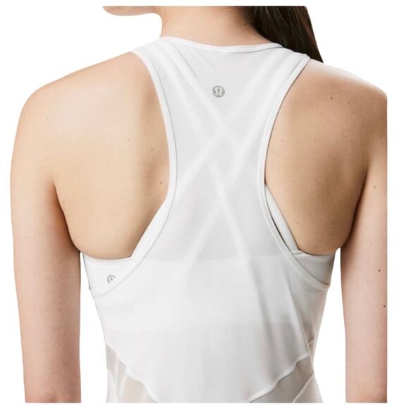 Lululemon Mesh In Motion Racerback, White, Size Small - Picture 7 of 7